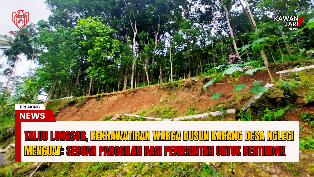 Doc. Lokasi titik longsoran talud, tepat di atas rumah Mbah Ngadikan. (Dusun Karag, Desa Nglegi, Kec. Patuk, Kab. Gunungkidul, Daerah Iatimewa Jogjakarta - , 23 Desember 2024).