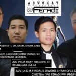 Doc. Klosase foto berbagai Tokoh FERADI WPI, termasuk Advokat Firdaus Oiwobo, S.H., M.H., yang kini bergabung dengan FERADI WPI usai dipecat dari KAI. Juga ditampilkan Ketua Umum FERADI WPI Advokat Donny Andretti, S.H., S.Kom., M.Kom., C.Md., Sekretaris Jenderal DPP FERADI WPI Advokat Gaya Mochamad Taufan, S.H., serta Bendahara Umum DPP FERADI WPI Advokat Prija Maxy Theozipa, S.H. Kolase ini menggambarkan tokoh-tokoh kunci dalam dinamika organisasi serta peran Firdaus Oiwobo dalam kepengurusan baru FERADI WPI di Provinsi Banten.