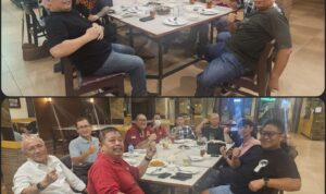 Doc. Suasana dinner meeting di Restaurant Istana, Semarang, yang dihadiri oleh Ketua Umum FERADI WPI, Advokat Donny, S.H., S.Kom., M.Kom., C.Md., C.PFW, bersama Abraham Hilton, Pemimpin Full Gospel FGBMI Chapter Semarang, serta para pengusaha Jawa Tengah. Pertemuan ini membahas program sosial dan peluang kerja sama bisnis. (Foto Dokumentasi: FERADI WPIOfficial).