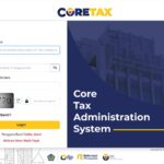 Doc. Tangkapan layar halaman login sistem Core Tax Administration System (Coretax) milik Direktorat Jenderal Pajak (DJP), Kementerian Keuangan Republik Indonesia. Tampilan ini menunjukkan form login dengan kolom ID Pengguna, Kata Sandi, Pemilihan Bahasa, serta Captcha untuk verifikasi keamanan. Di bagian kanan terdapat elemen desain dengan logo Coretax dan gambar gedung DJP sebagai latar belakang. Halaman ini juga menyediakan opsi bagi pengguna baru untuk mendaftar atau mengaktifkan akun wajib pajak. (Foto Dokumentasi: Eko Wayhu).