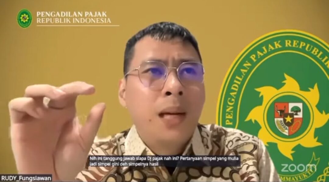 Doc. Fungsiawan, Kuasa Hukum yang mewakili wajib pajak Rudy dalam sidang sengketa pajak yang digelar secara virtual pada 6 Maret 2025. (Foto Dokumentasi: Tangkapan layar YouTube Pajak Smart).