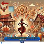 Doc. Ilustrasi ini menggambarkan pelestarian budaya tradisional di era digital. Terlihat penari tradisional berada di tengah simbol-simbol budaya seperti rumah adat, bunga lotus, serta ikon teknologi digital seperti AI, musik digital, dan media sosial. Ilustrasi ini merepresentasikan upaya menjaga warisan budaya melalui adaptasi teknologi tanpa menghilangkan nilai-nilai asli. Catatan: Gambar ini hanya merupakan ilustrasi konseptual dan tidak menggambarkan kejadian nyata di tempat atau wilayah mana pun. Ilustrasi ini dibuat untuk mendukung pemahaman tentang pelestarian budaya di era digital tanpa merujuk pada individu atau peristiwa tertentu. (Gambar: NR Official).