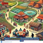 Doc. Ilustrasi ini menggambarkan peluang dan tantangan dalam pengelolaan Dana Desa di Indonesia. Terlihat suasana desa dengan aktivitas pembangunan infrastruktur, pertanian, dan pemberdayaan ekonomi masyarakat. Di tengah, warga desa sedang bermusyawarah, mencerminkan transparansi dan partisipasi aktif dalam pengelolaan dana. Ilustrasi ini menekankan bagaimana Dana Desa dapat menjadi motor penggerak kemajuan desa jika dikelola dengan baik dan bertanggung jawab. Catatan: Gambar ini hanya merupakan ilustrasi konseptual dan tidak menggambarkan kejadian nyata di tempat atau wilayah mana pun. Ilustrasi ini dibuat untuk mendukung pemahaman tentang potensi serta tantangan dalam penggunaan Dana Desa tanpa merujuk pada individu atau peristiwa tertentu. (Gambar: NR Official).