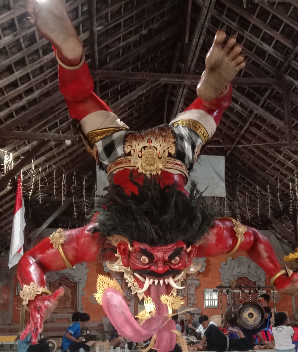 Doc. Ogoh-Ogoh "KALA SUNGSANG" karya STT Werdhi Guna dari Banjar Sala, Desa Aan. (Bali, 25/3/2025 - Foto Dokumentasi: Witanto).