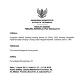 Doc. Tangkapan layar Risalah Sidang Perkara Nomor 25/PUU-XXIII/2025 mengenai pengujian materiil terhadap Undang-Undang Nomor 14 Tahun 2002 tentang Pengadilan Pajak. (Foto Dokumentasi: Eko Wahyu – Sumber Foto Dokumentasi: Mahkamah Konstitusi Republik Indonesia - https://www.mkri.id/).