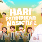 Doc. Ilustrasi semarak peringatan Hari Pendidikan Nasional dengan latar belakang tokoh pendidikan, pelajar, dan guru. Tampak dalam gambar, Gubernur Jawa Barat Kang Dedi Mulyadi mengenakan pakaian adat Sunda, sebagai simbol dukungan terhadap dunia pendidikan. (Sumber Foto Dokumentasi: kuningankab.go.id)