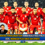Doc. Skuad Timnas Indonesia berfoto bersama. Di tengah kontroversi penunjukan tuan rumah putaran keempat Kualifikasi Piala Dunia 2026, Indonesia memilih bersikap sportif dan fokus pada persiapan tim. Ketua Umum PSSI Erick Thohir menegaskan pentingnya menjunjung sportivitas dan kerja keras demi mengharumkan nama bangsa di kancah internasional. Gambar ini merupakan ilustrasi pelengkap untuk mendukung rilis berita. (Editor Foto: NR – kawanjarinews.com).