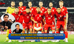 Doc. Skuad Timnas Indonesia berfoto bersama. Di tengah kontroversi penunjukan tuan rumah putaran keempat Kualifikasi Piala Dunia 2026, Indonesia memilih bersikap sportif dan fokus pada persiapan tim. Ketua Umum PSSI Erick Thohir menegaskan pentingnya menjunjung sportivitas dan kerja keras demi mengharumkan nama bangsa di kancah internasional. Gambar ini merupakan ilustrasi pelengkap untuk mendukung rilis berita. (Editor Foto: NR – kawanjarinews.com).