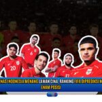 Doc. Para pemain Timnas Indonesia merayakan kemenangan penting atas China. Kemenangan ini diprediksi akan mendongkrak peringkat FIFA Indonesia naik hingga enam posisi. (Foto Dokumentasi: NR -kawanjarinews.com).