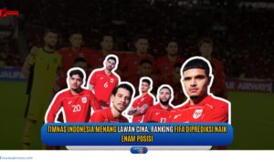 Doc. Para pemain Timnas Indonesia merayakan kemenangan penting atas China. Kemenangan ini diprediksi akan mendongkrak peringkat FIFA Indonesia naik hingga enam posisi. (Foto Dokumentasi: NR -kawanjarinews.com).