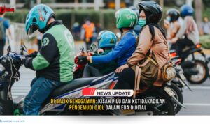 Doc. Para pengemudi ojek online membawa penumpang di tengah hiruk pikuk lalu lintas kota. Di balik senyum dan pelayanan mereka, tersimpan berbagai kisah perjuangan menghadapi sistem digital yang tidak selalu adil. (Foto Dokumentasi: NR - kawanjarinews.com).