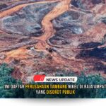 Doc. Foto area tambang nikel di Raja Ampat yang memicu sorotan publik. Greenpeace Indonesia menyoroti aktivitas tiga perusahaan PT Gak Nikel, PT Anugerah Surya Pratama, dan PTKWI Sejahtera Mining karena diduga menyebabkan kerusakan lingkungan. (Sumber Foto Dokumentasi: Greenpeace).