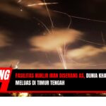 Doc. Lintasan rudal dan ledakan cahaya terlihat di langit malam kawasan Timur Tengah, diduga sebagai bagian dari sistem pertahanan udara yang aktif saat serangan udara terjadi. Gambar ini menggambarkan ketegangan yang meningkat di wilayah tersebut pasca serangan Amerika Serikat terhadap fasilitas nuklir Iran. Dunia internasional kini mencemaskan potensi meluasnya konflik yang dapat mengganggu stabilitas global. (Sumber Foto Dokumentasi: Aslinews.id).
