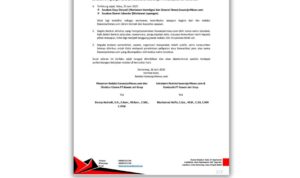 Doc. Dokumentasi Surat Edaran Stop Pers Nomor: 005/RED/KJN/V/2025 yang diterbitkan oleh Redaksi KawanJariNews.com pada 26 Juni 2025. Edaran ini berisi pemberhentian status wartawan aktif atas nama Dayu Daryadi dan Slamet Iskandar, serta imbauan kepada publik untuk tidak melayani aktivitas jurnalistik yang mengatasnamakan media tersebut oleh kedua individu tersebut. (Arsip: kawanjarinews.com).