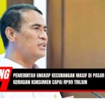 Doc. Menteri Pertanian Republik Indonesia, Andi Amran Sulaiman, saat menyampaikan konferensi pers terkait temuan kecurangan masif dalam penjualan beras kemasan, di Jakarta, Kamis (26/6/2025). Pemerintah mengungkap potensi kerugian konsumen akibat praktik tersebut mencapai Rp99 triliun. (Foto: NR - kawanjarinews.com).