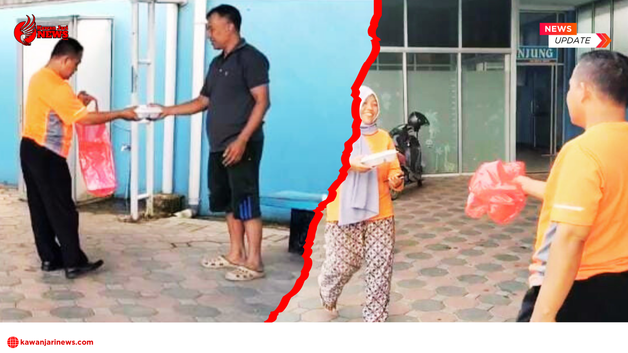 Doc. Kegiatan Jumat Berkah oleh anggota FERADI WPI, Agus Dwi Nugroho, S.Pd., S.H.C.PFW, bersama Edi Purnomo, S.Pd, yang membagikan paket makanan kepada keluarga pasien di RSUD dr. Darsono, Pacitan, Jawa Timur. Kegiatan ini telah berlangsung rutin selama lebih dari enam bulan sebagai bentuk nyata kepedulian sosial di lingkungan layanan kesehatan. (Sumber Foto Dokumentasi: FERADI WPI Official).