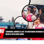Doc. Petugas terlihat membantu proses evakuasi wisatawan dari kapal motor Rindu Alam yang mengalami kerusakan mesin di perairan Kepulauan Seribu. Dalam insiden ini, sebanyak 99 wisatawan berhasil diselamatkan dalam kondisi selamat setelah kapal sempat terombang-ambing akibat baling-baling tersangkut jaring ikan. Catatan: Gambar ini digunakan untuk keperluan ilustrasi pemberitaan. Visual tidak secara langsung menggambarkan detik-detik kejadian sesungguhnya, melainkan sebagai pendukung narasi atas peristiwa yang dilaporkan. (Foto: NR – kawanjarinews.com).