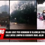 Doc. Kolase sejumlah titik banjir di wilayah Jabodetabek yang terjadi pada Minggu (6/7/2025) sore. Tampak situasi lalu lintas lumpuh akibat genangan di Terowongan Cawang Jakarta Timur, Jl. Benda Bawah Jakarta Selatan, dan Jl. D.I. Panjaitan Jakarta Timur. Hujan lebat yang melanda wilayah ini menyebabkan gangguan aktivitas warga dan kemacetan di berbagai ruas jalan utama. (Foto Dokumentasi: TMC Polda Metro Jaya).