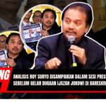Doc. Ilustrasi menampilkan Roy Suryo saat menyampaikan analisis terkait dugaan ijazah Presiden Joko Widodo dalam sesi press conference bersama tim pelapor. Gambar ini bersifat ilustratif dan tidak merepresentasikan secara langsung suasana resmi gelar perkara di Bareskrim Polri. (Sumber: Kompas TV Youtube Chanel).