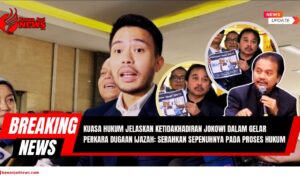 Doc. Kuasa hukum Presiden Joko Widodo, Yakup Hasibuan (tengah), memberikan pernyataan kepada awak media terkait ketidakhadiran Presiden dalam gelar perkara khusus dugaan ijazah palsu di Bareskrim Polri, Rabu (9/7/2025). Dalam sesi yang berbeda, Roy Suryo (kanan) turut menggelar konferensi pers membawa dokumen yang diklaim sebagai bukti analisis. Gambar ini merupakan ilustrasi untuk keperluan pemberitaan dan tidak menggambarkan suasana resmi gelar perkara. (Sumber Kompas TV Youtube Chanel).