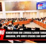 Doc. Suasana rapat kerja antara enam Menteri Koordinator Kabinet Presiden Prabowo Subianto dengan Badan Anggaran (Banggar) DPR RI di Kompleks Parlemen, Senayan, Jakarta. Dalam rapat tersebut, sejumlah kementerian dan lembaga mengajukan usulan tambahan anggaran untuk Rencana Kerja Pemerintah Tahun Anggaran 2026. (NR – kawanjarinews.com)