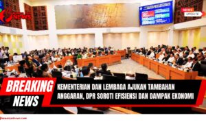 Doc. Suasana rapat kerja antara enam Menteri Koordinator Kabinet Presiden Prabowo Subianto dengan Badan Anggaran (Banggar) DPR RI di Kompleks Parlemen, Senayan, Jakarta. Dalam rapat tersebut, sejumlah kementerian dan lembaga mengajukan usulan tambahan anggaran untuk Rencana Kerja Pemerintah Tahun Anggaran 2026. (NR – kawanjarinews.com)