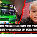 Doc. Kiri: Ilustrasi PT GoTo Gojek Tokopedia yang menjadi perhatian publik usai penggeledahan kantor GoTo oleh Kejaksaan Agung. Kanan: Kepala Pusat Penerangan Hukum Kejaksaan Agung, Harley Siregar, memberikan keterangan pers terkait perkembangan penyidikan kasus dugaan korupsi pengadaan laptop Chromebook era Nadiem Makarim. (Sumber Foto: inilah.com).