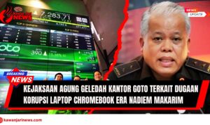 Doc. Kiri: Ilustrasi PT GoTo Gojek Tokopedia yang menjadi perhatian publik usai penggeledahan kantor GoTo oleh Kejaksaan Agung. Kanan: Kepala Pusat Penerangan Hukum Kejaksaan Agung, Harley Siregar, memberikan keterangan pers terkait perkembangan penyidikan kasus dugaan korupsi pengadaan laptop Chromebook era Nadiem Makarim. (Sumber Foto: inilah.com).