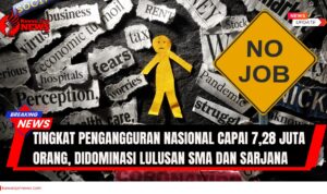 Doc. Ilustrasi krisis ketenagakerjaan di Indonesia. Berdasarkan data BPS tahun 2025, jumlah pengangguran nasional mencapai 7,28 juta orang, dengan mayoritas berasal dari lulusan SMA dan sarjana. Fenomena ini menyoroti ketidaksesuaian antara dunia pendidikan dan kebutuhan industri kerja, serta pentingnya peran pelatihan vokasi dan sistem informasi pasar kerja yang efektif. Catatan: Gambar hanya merupakan ilustrasi dan tidak menggambarkan kondisi atau individu secara nyata. (Ilustrasi: NR – kawanjarinews.com).