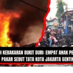 Doc. Situasi pasca kebakaran di kawasan Bukit Duri, Tebet, Jakarta Selatan, awal Juli 2025. Insiden tragis ini menewaskan empat anak perempuan dan memicu keprihatinan publik terhadap kondisi permukiman padat serta minimnya akses evakuasi dan sistem keselamatan kebakaran. Para pakar mendesak penataan ulang tata kota untuk mencegah terulangnya bencana serupa di wilayah rawan. (NR – kawanjarinews.com).