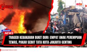 Doc. Situasi pasca kebakaran di kawasan Bukit Duri, Tebet, Jakarta Selatan, awal Juli 2025. Insiden tragis ini menewaskan empat anak perempuan dan memicu keprihatinan publik terhadap kondisi permukiman padat serta minimnya akses evakuasi dan sistem keselamatan kebakaran. Para pakar mendesak penataan ulang tata kota untuk mencegah terulangnya bencana serupa di wilayah rawan. (NR – kawanjarinews.com).