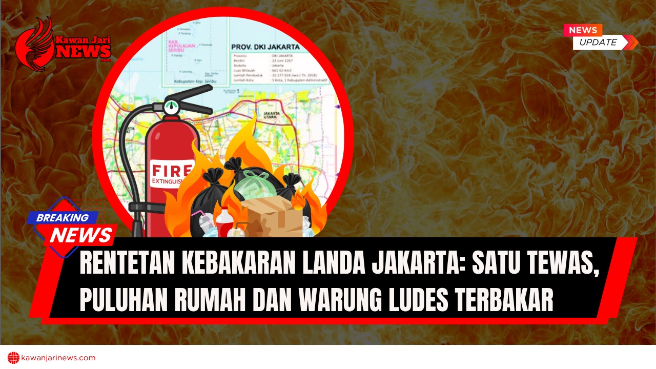 Doc. Ilustrasi kebakaran di wilayah DKI Jakarta. Gambar ini hanya digunakan untuk melengkapi materi pemberitaan dan tidak merepresentasikan secara langsung lokasi maupun kejadian kebakaran yang dimaksud dalam laporan. (Ilustrasi: NR -kawanjarinews.com).