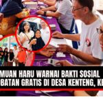 Doc. Tim medis dan relawan dari organisasi Cinta Anak Negeri, Universitas Maranatha Bandung, dan FERADI WPI DPC Kebumen sedang memberikan pelayanan pengobatan gratis kepada warga Desa Kenteng, Kecamatan Sempor, Kabupaten Kebumen. Kegiatan ini diwarnai momen haru saat salah satu relawan bertemu kembali dengan keluarga yang telah 16 tahun terpisah. Foto memperlihatkan suasana antusias masyarakat yang mengikuti layanan kesehatan serta dokumentasi kebersamaan tim dan warga. (Budi Setiyanto – kawanjarinews.com).