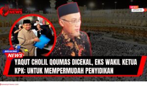 Doc. Gambar ini menggabungkan foto Yaqut Cholil Qoumas (dalam lingkaran) dan Muhammad Yasin mantan Wakil Ketua KPK periode 2007–2011. Latar belakang Masjidil Haram yang dipenuhi jemaah haji. Komposisi ini secara visual mengaitkan dengan isu yang terkait dengan penyelenggaraan ibadah haji. (NR – kawanjarinews.com).