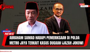 Doc. Ilustrasi menggabungkan foto Presiden Ke-7 Joko Widodo (kiri) dan Abraham Samad (kanan). Komposisi ini secara visual mengaitkan kedua tokoh tersebut dengan isu yang sedang ramai diperbincangkan, yaitu dugaan ijazah palsu Presiden Ke-7 Joko Widodo dan pemeriksaan Abraham Samad terkait kasus tersebut. (NR -kawanjarinews.com).
