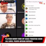 Doc. Tangkapan layar pelatihan hukum daring FERADI WPI pada 11 Agustus 2025 yang membahas pengertian hukum lalu lintas, diikuti peserta dari berbagai daerah dengan antusiasme tinggi. (Foto: Divisi Pendidikan & Infrastruktur DPP Feradi WPl).