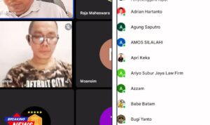 Doc. Tangkapan layar pelatihan hukum daring FERADI WPI pada 11 Agustus 2025 yang membahas pengertian hukum lalu lintas, diikuti peserta dari berbagai daerah dengan antusiasme tinggi. (Foto: Divisi Pendidikan & Infrastruktur DPP Feradi WPl).