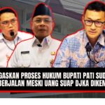 Doc. Ilustrasi pemberitaan: Plt Deputi Penindakan dan Eksekusi KPK Asep Guntur Rahayu (kiri), Bupati Pati Sudewo (tengah), dan Juru Bicara KPK Budi Prasetyo (kanan) dalam pemberitaan terkait penegasan KPK bahwa proses hukum kasus dugaan suap proyek DJKA tetap berjalan meski uang Rp720 juta telah dikembalikan. Foto ini bersifat ilustrasi dan tidak diambil pada saat kegiatan atau pemeriksaan terkait kasus yang diberitakan. (NR – kawanjarinews.com).