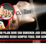 Doc. Gambar ilustrasi visual menggambarkan isu kenaikan Pajak Bumi dan Bangunan (PBB). Ilustrasi tangan yang menyoroti kata "Tax" dan foto Zulfikar Ars Sadikin, Wakil Ketua Komisi II DPR RI dari Fraksi Partai Golkar. Isu kenaikan pajak sedang menjadi perhatian dan dibahas oleh berbagai pihak. (NR – kawanjarinews.com).