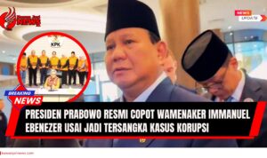 Doc. Presiden Prabowo Subianto (tengah) dalam sebuah kesempatan resmi. Foto ini merupakan ilustrasi dan tidak diambil pada momen saat Presiden Prabowo melakukan pencopotan Wakil Menteri Ketenagakerjaan Immanuel Ebenezer. (NR – kawanjarinews.com).