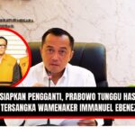 Doc. Menteri Sekretaris Negara Prasetyo Hadi saat memberikan keterangan pers. Pada lingkaran merah, Wakil Menteri Ketenagakerjaan Immanuel Ebenezer. Catatan: Foto ini hanya merupakan ilustrasi dan tidak diambil pada saat Menteri Sekretaris Negara menyampaikan pernyataan resmi terkait kasus hukum Immanuel Ebenezer. (NR – kawanjarinews.com).