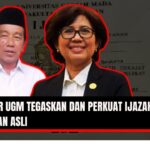 Doc. Presiden Ke-7 Joko Widodo (kiri) dan Rektor Universitas Gadjah Mada (UGM) Ova Emilia (kanan). Catatan: Foto ini merupakan ilustrasi dan tidak diambil pada saat pernyataan resmi terkait klarifikasi ijazah Jokowi. (NR – kawanjarinews.com).