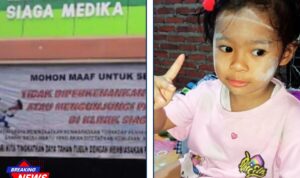 Doc. Kasus Hanania menjadi sorotan publik setelah dugaan kelalaian medis mencuat. Klinik Siaga Medika Porong akhirnya menyampaikan klarifikasi resmi terkait prosedur perawatan yang diberikan. Sisi kiri gambar: Tampak papan nama Klinik Siaga Medika Porong yang menjadi sorotan dalam kasus dugaan kelalaian medis. Sisi kanan gambar: Potret almarhumah Hanania semasa hidupnya, yang kini kasusnya tengah diperjuangkan oleh pihak keluarga untuk mendapatkan keadilan. (Foto: Nurdin).