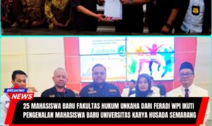 Doc. Universitas Karya Husada (UNKAHA) Semarang menjalin kerja sama dengan FERADI WPI Jawa Tengah. Sebanyak 25 mahasiswa baru dari FERADI WPI resmi bergabung di Fakultas Hukum UNKAHA dalam kegiatan Pengenalan