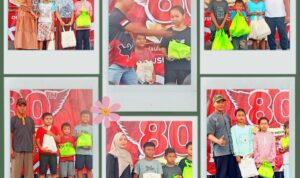 Doc. Suasana kemeriahan peringatan HUT RI ke-80 di Dukuh Dronjong, Desa Kendalsari, Kecamatan Petarukan, Kabupaten Pemalang. Anak-anak, remaja, dan warga menerima hadiah perlombaan serta tampil dalam berbagai kreasi seni yang memeriahkan acara, Minggu (31/08/2025). (Foto: Soleh Hadi).