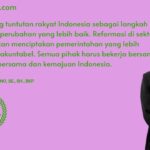 Doc. Yulianto Kiswocahyono, SE., SH., BKP, menyatakan dukungannya terhadap tuntutan rakyat Indonesia untuk perubahan dan reformasi pemerintahan yang lebih baik. (Sumber: Eko Wahyu - kawanjarinews.com)