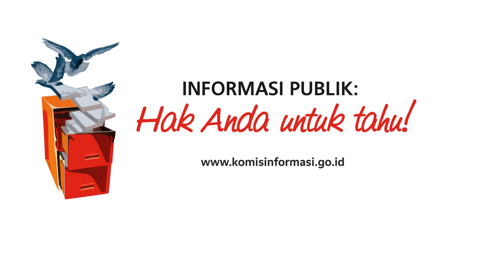 Doc. Ilustrasi kampanye keterbukaan informasi publik dari Komisi Informasi, dengan slogan “Informasi Publik: Hak Anda untuk Tahu!” yang menegaskan hak warga negara dalam memperoleh akses informasi sesuai Undang-Undang Keterbukaan Informasi Publik (UU No. 14 Tahun 2008). (Diki Sam Ani – KawanaJariNews.com).