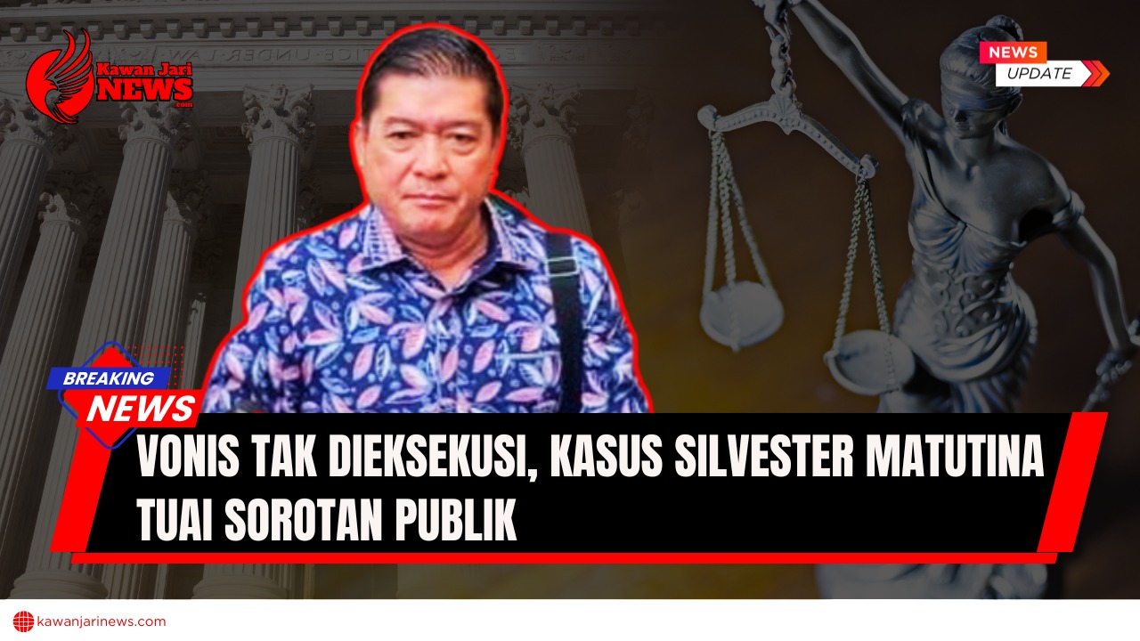 Doc. Ilustrasi kasus hukum Silvester Matutina yang vonisnya tak kunjung dieksekusi sejak 2019, menimbulkan sorotan publik terhadap konsistensi penegakan hukum di Indonesia. (NR -KawanjariNews.com).