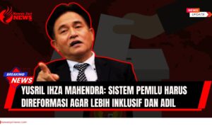 Doc. Ilustrasi Prof. Yusril Ihza Mahendra, Menko Hukum, HAM, Imigrasi, dan Pemasyarakatan, yang menekankan pentingnya reformasi sistem pemilu agar lebih inklusif dan adil. Pemerintah tengah menyiapkan revisi UU Pemilu dan UU Partai Politik sebagai bagian dari agenda reformasi politik nasional. Ctatan: Gambar hanya ilustrasi dan di bukan di ambil pada saat Prof. Yusril Ihza Mahendra menyampaikan keterangannya. (Ilustrasi: NR – KawanJariNews.com).