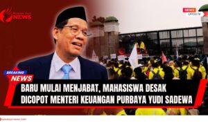 Doc. Ilustrasi Menteri Keuangan Purbaya Yudi Sadewa saat mulai menjabat, diiringi aspirasi mahasiswa yang menuntut pencopotannya. Gelombang protes tersebut mencuat setelah pernyataan kontroversial Purbaya mengenai gerakan “17+8” menuai kritik publik. (NR – KawwanJariNews.com).